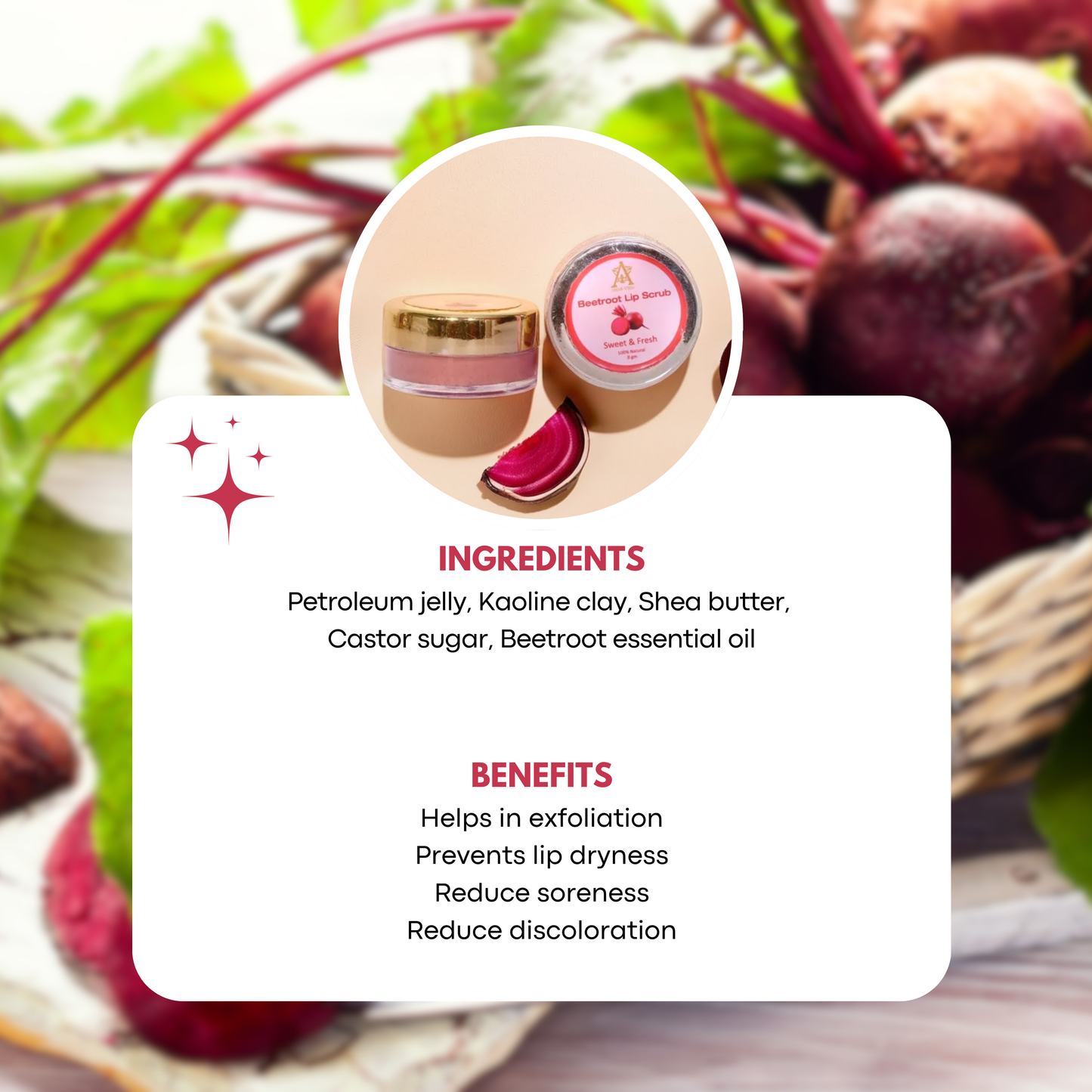 Beetroot Lip Scrub