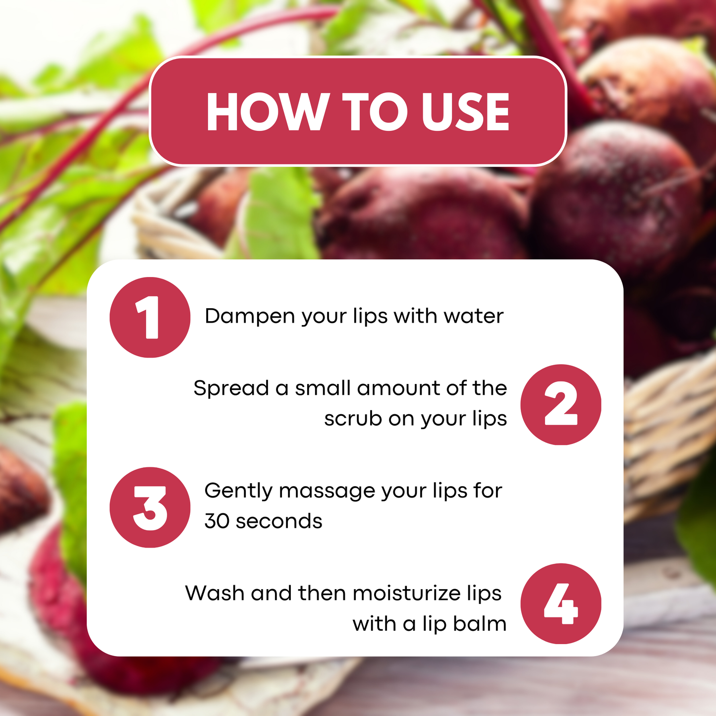 Beetroot Lip Scrub