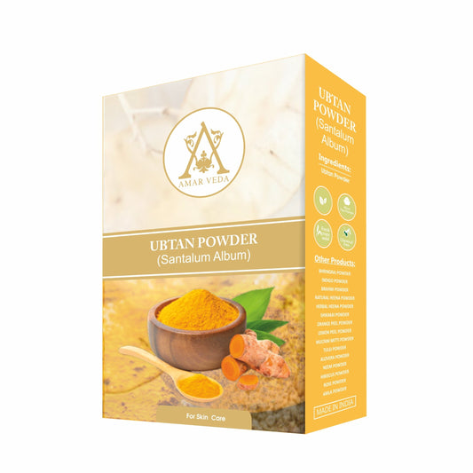 AmarVeda Ubtan Powder – Natural Ayurvedic Face and Body Pack for Glowing Skin and Tan Removal