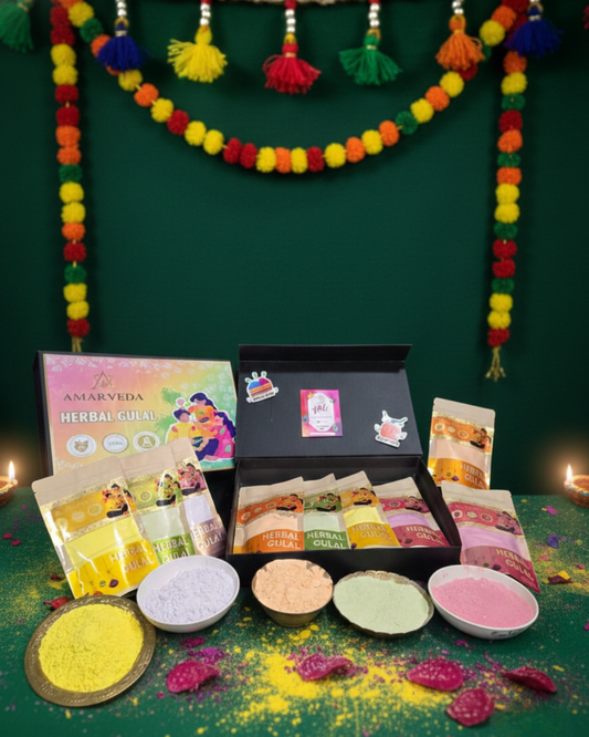 AmarVeda Natural Herbal Holi Colour Pack