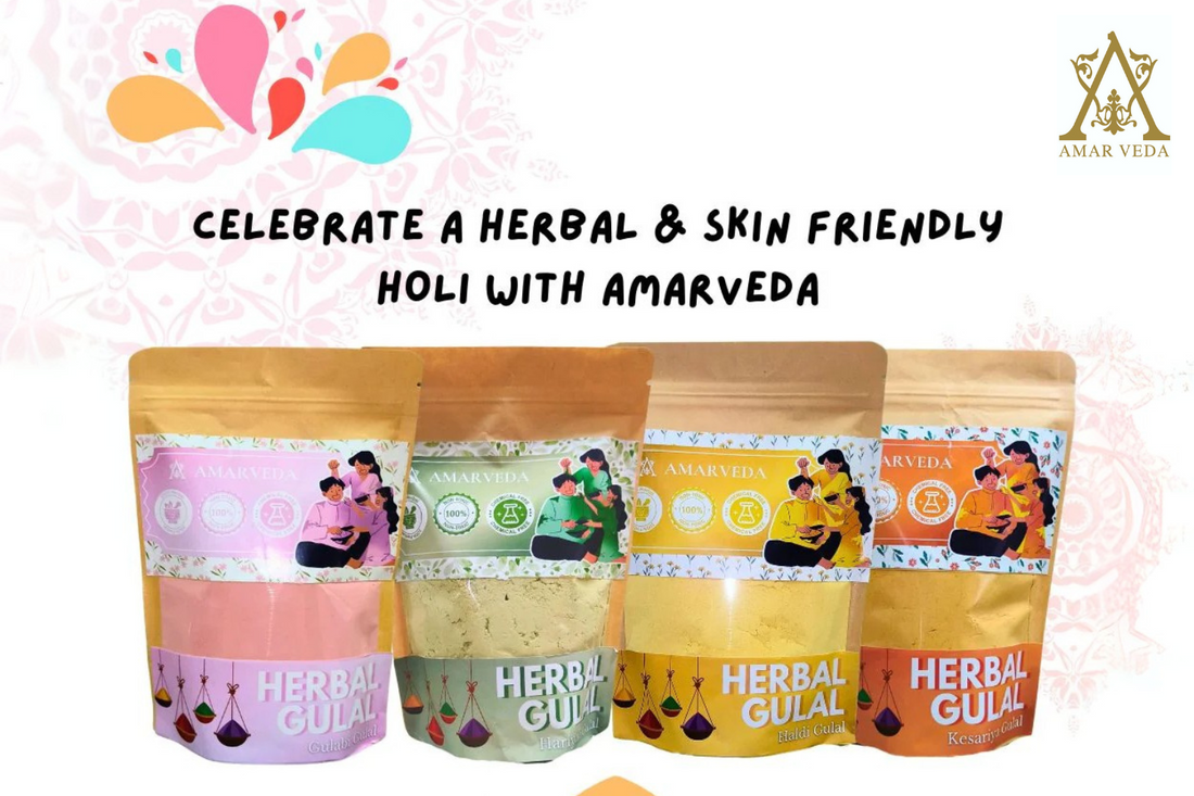 Celebrate a Skin-Safe Holi with Amarveda's Natural and Eco-Friendly Gulal