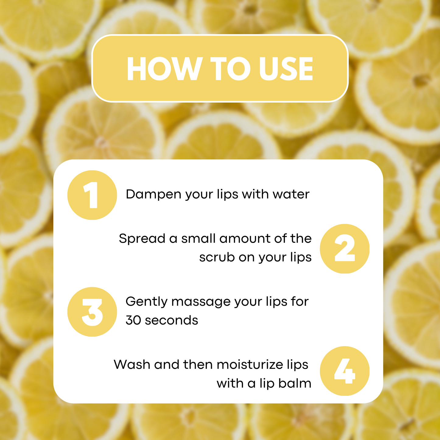 Lemon Lip Scrub