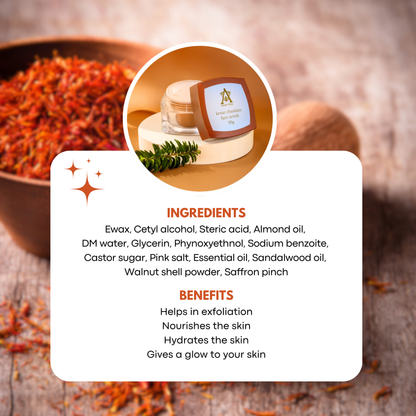 Natural skincare product – AmarVeda Kesar Chandan Face Scrub for skin brightening and exfoliation