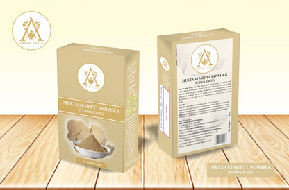 Natural Multani Mitti face and hair pack by Amarveda – brightens skin and reduces oil